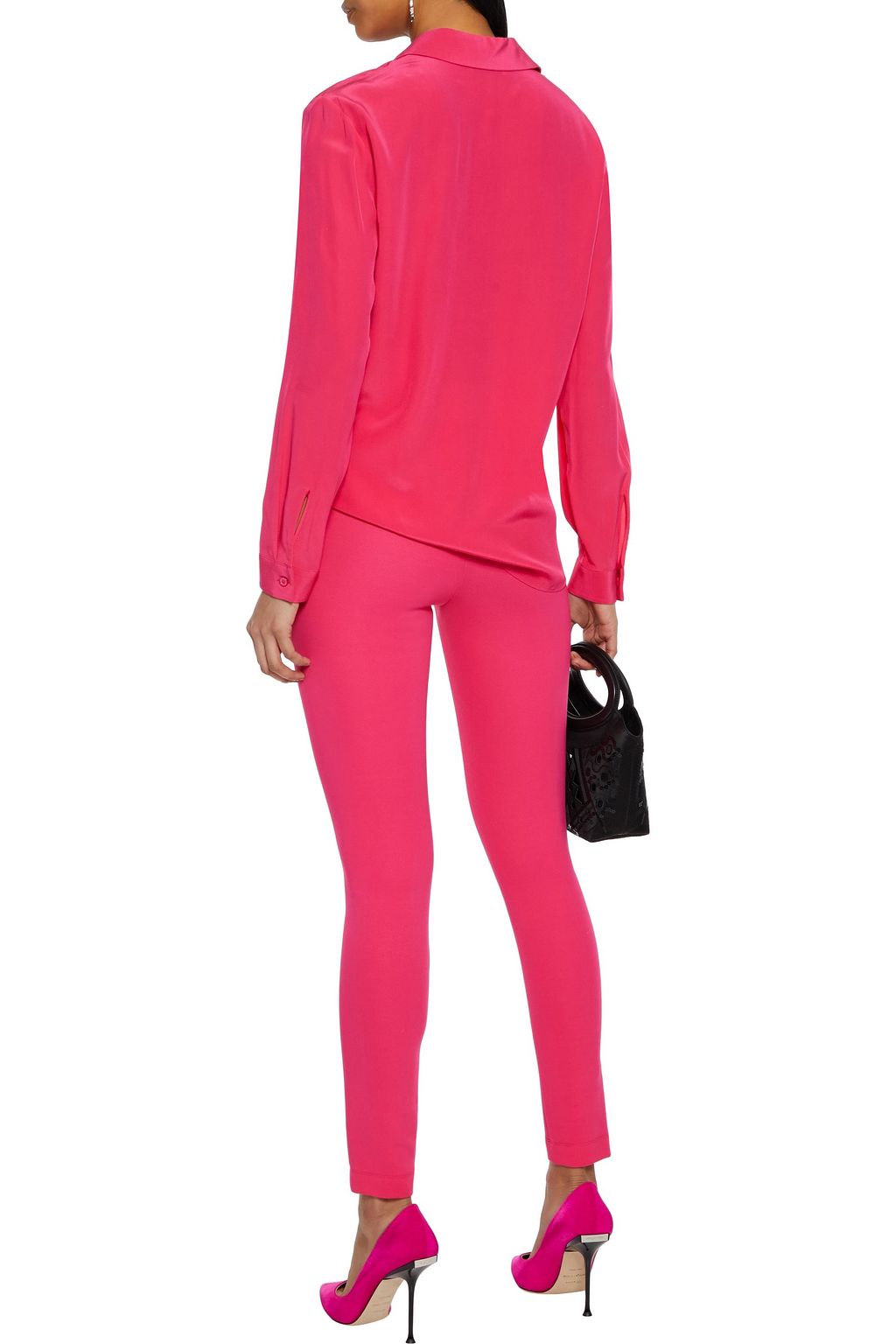 PUCCI Zip-detailed stretch-ponte leggings