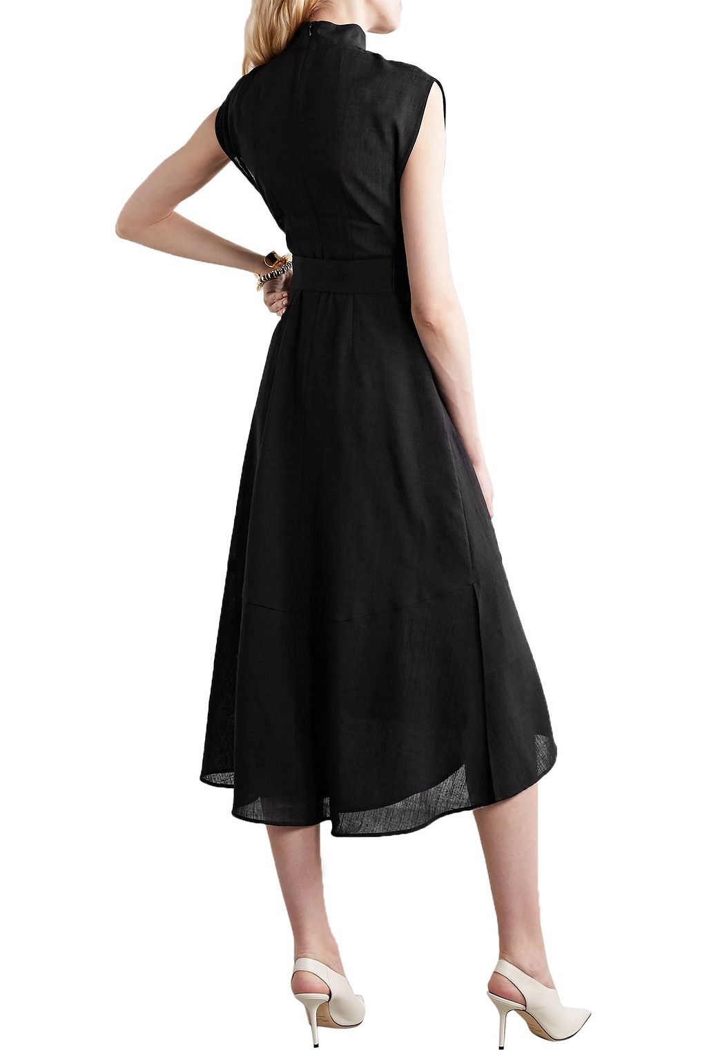 CEFINN Etta belted voile midi dress