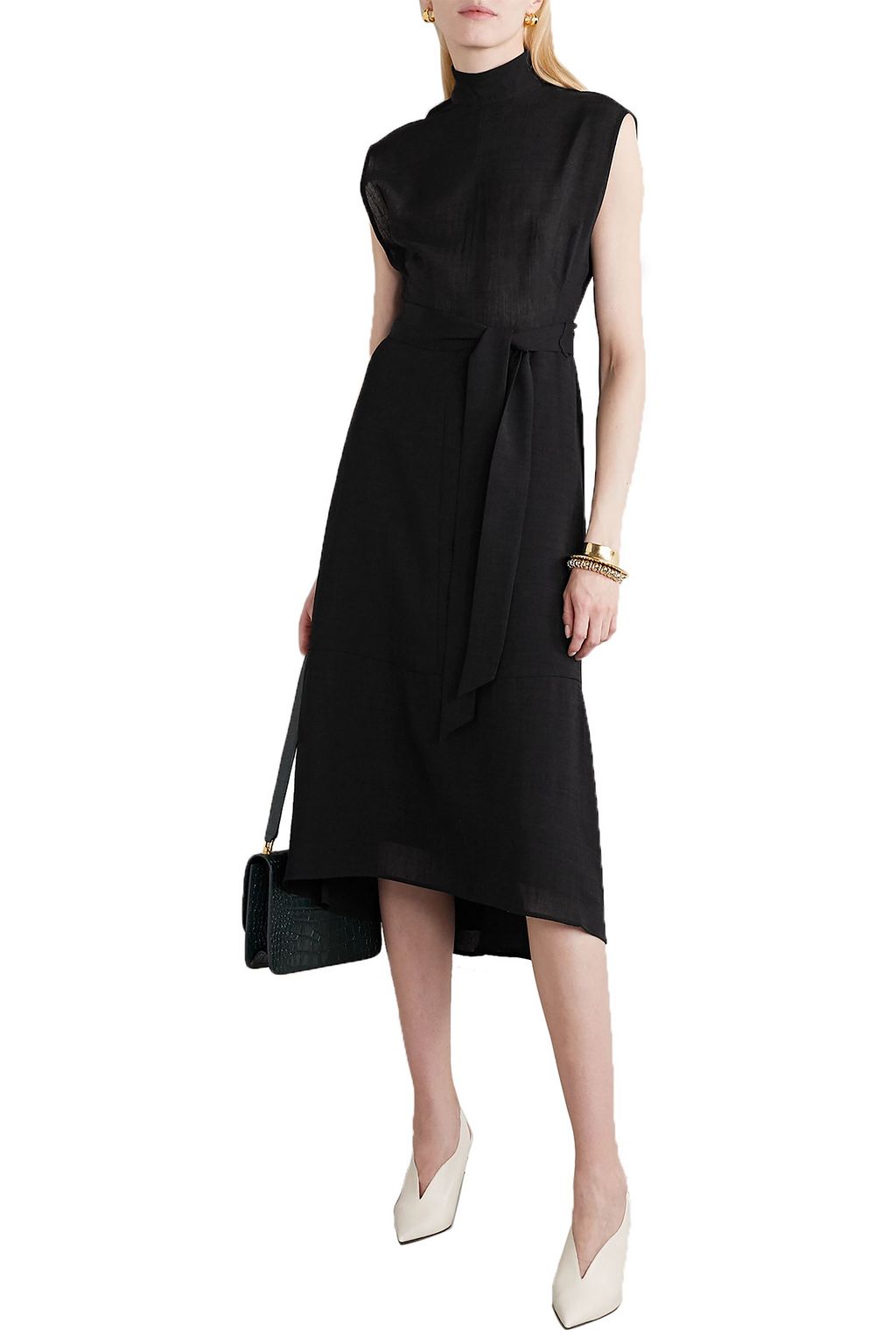 CEFINN Etta belted voile midi dress