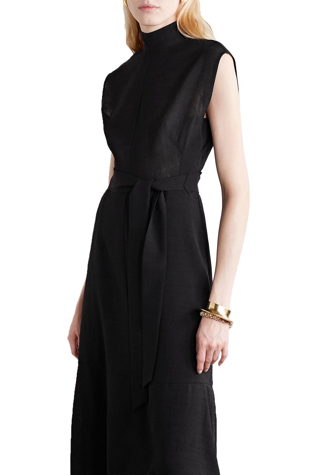 CEFINN Etta belted voile midi dress