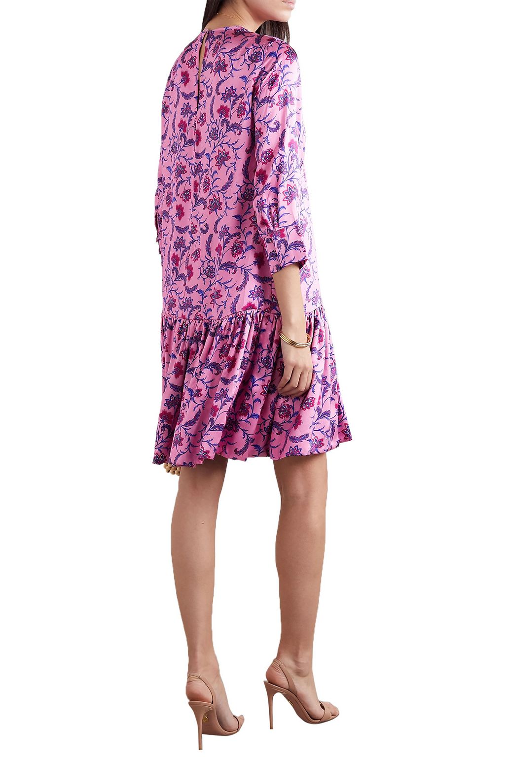 SEREN LONDON Delilah floral-print silk-satin mini dress