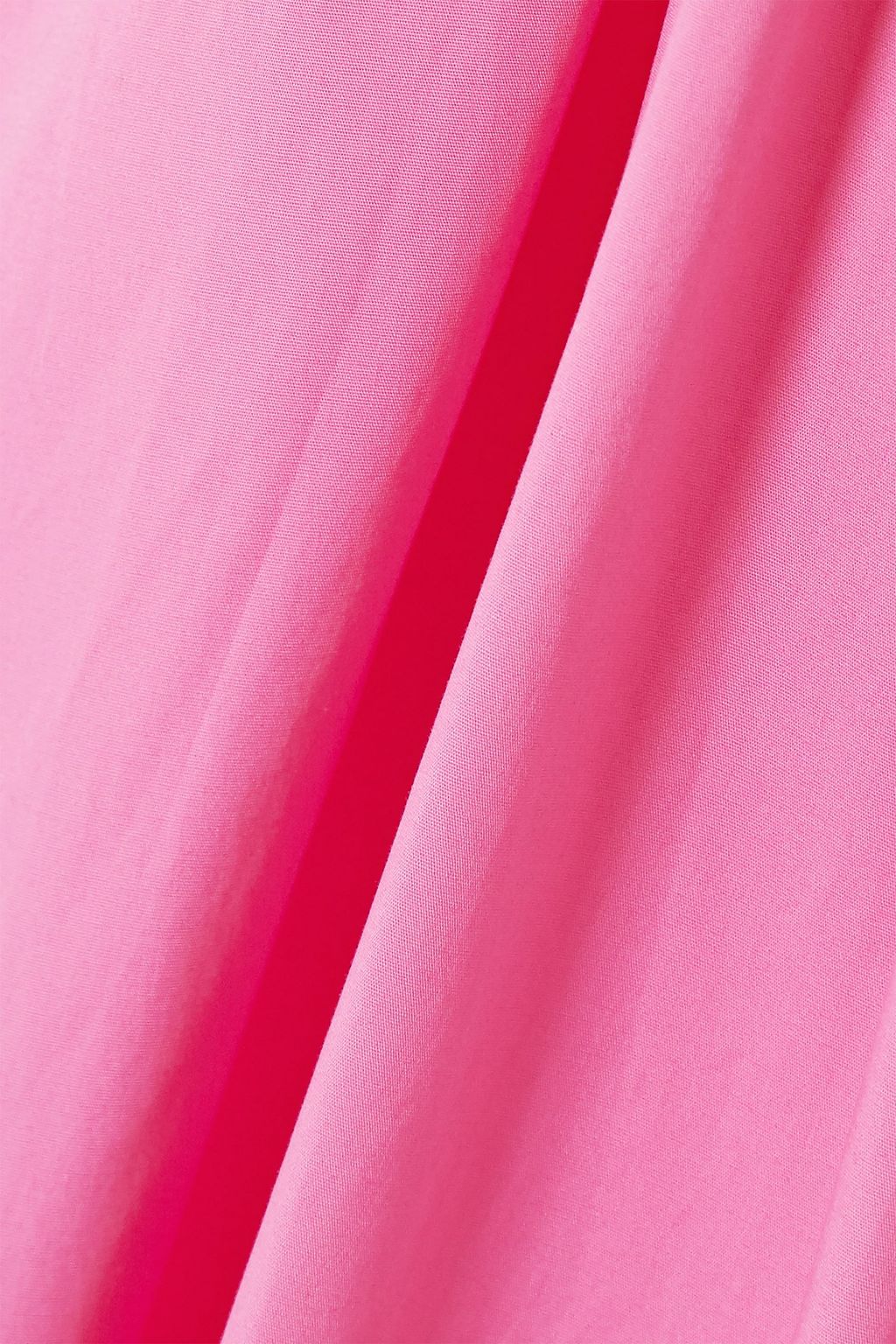 STAUD Apfel cutout cotton-blend poplin halterneck maxi dress