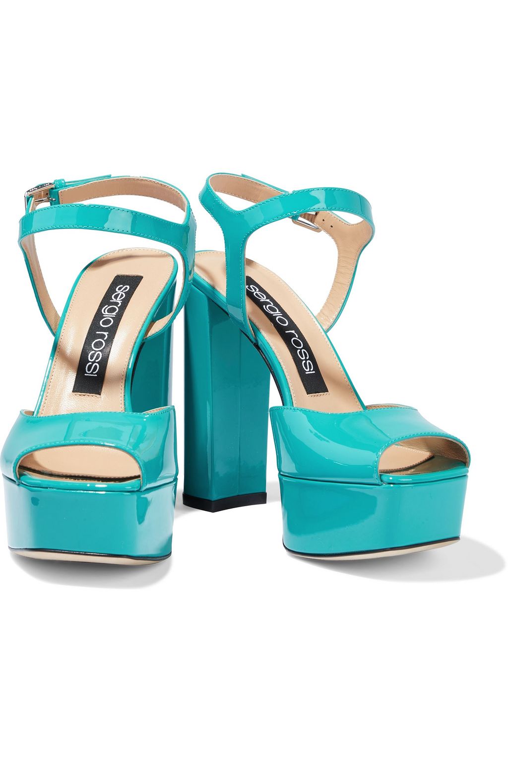 SERGIO ROSSI sr Milano 90 patent-leather platform sandals