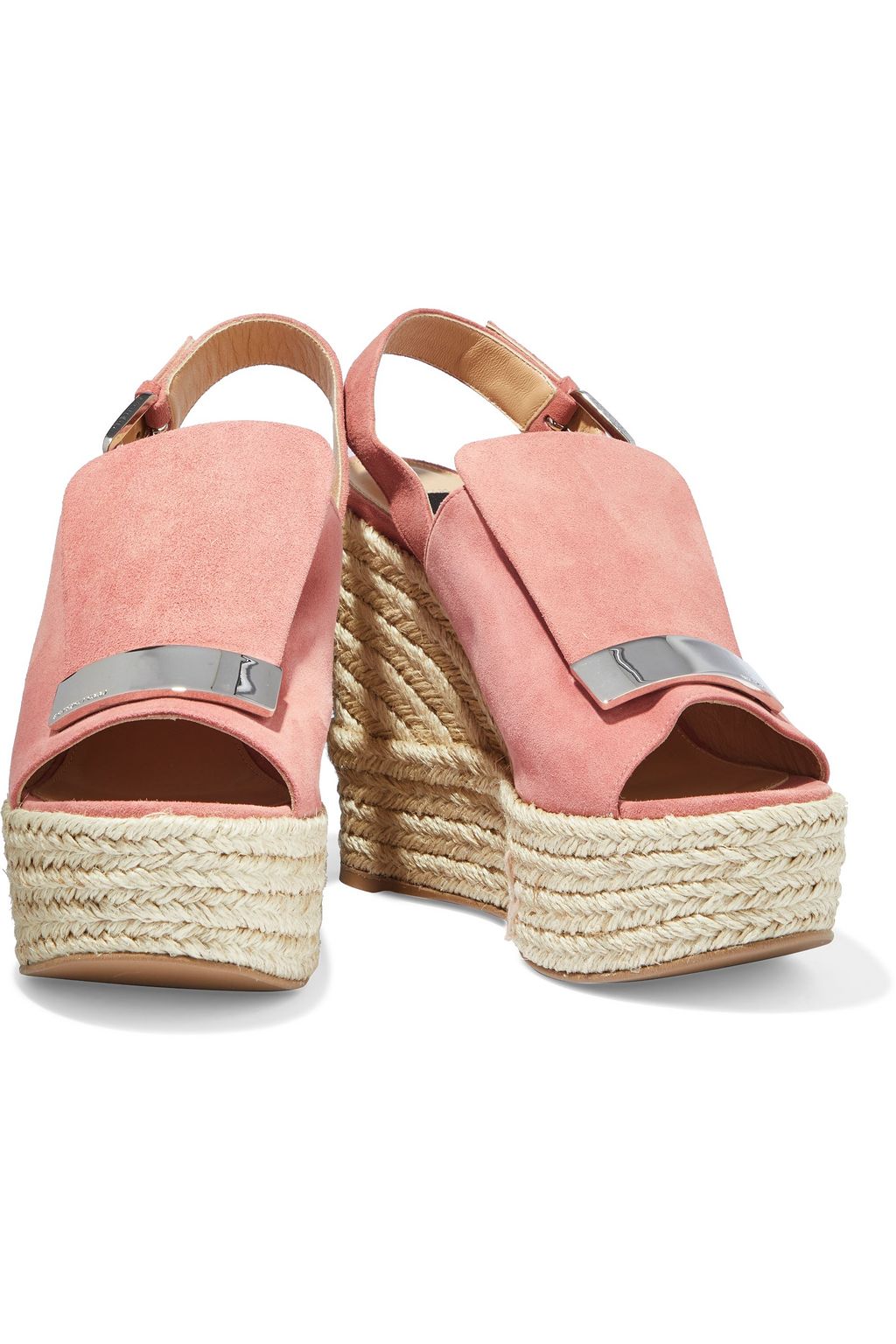 SERGIO ROSSI sr1 suede platform espadrille sandals
