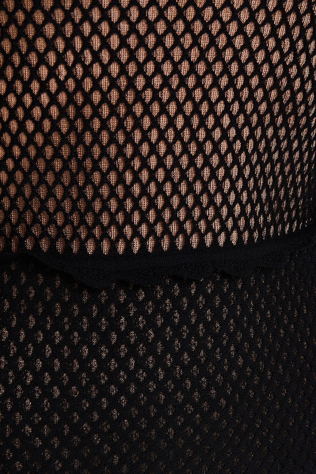 MCQUEEN Scalloped pointelle and open-knit top
