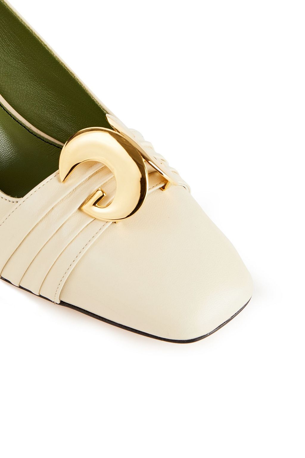 GUCCI Logo-embellished leather pumps