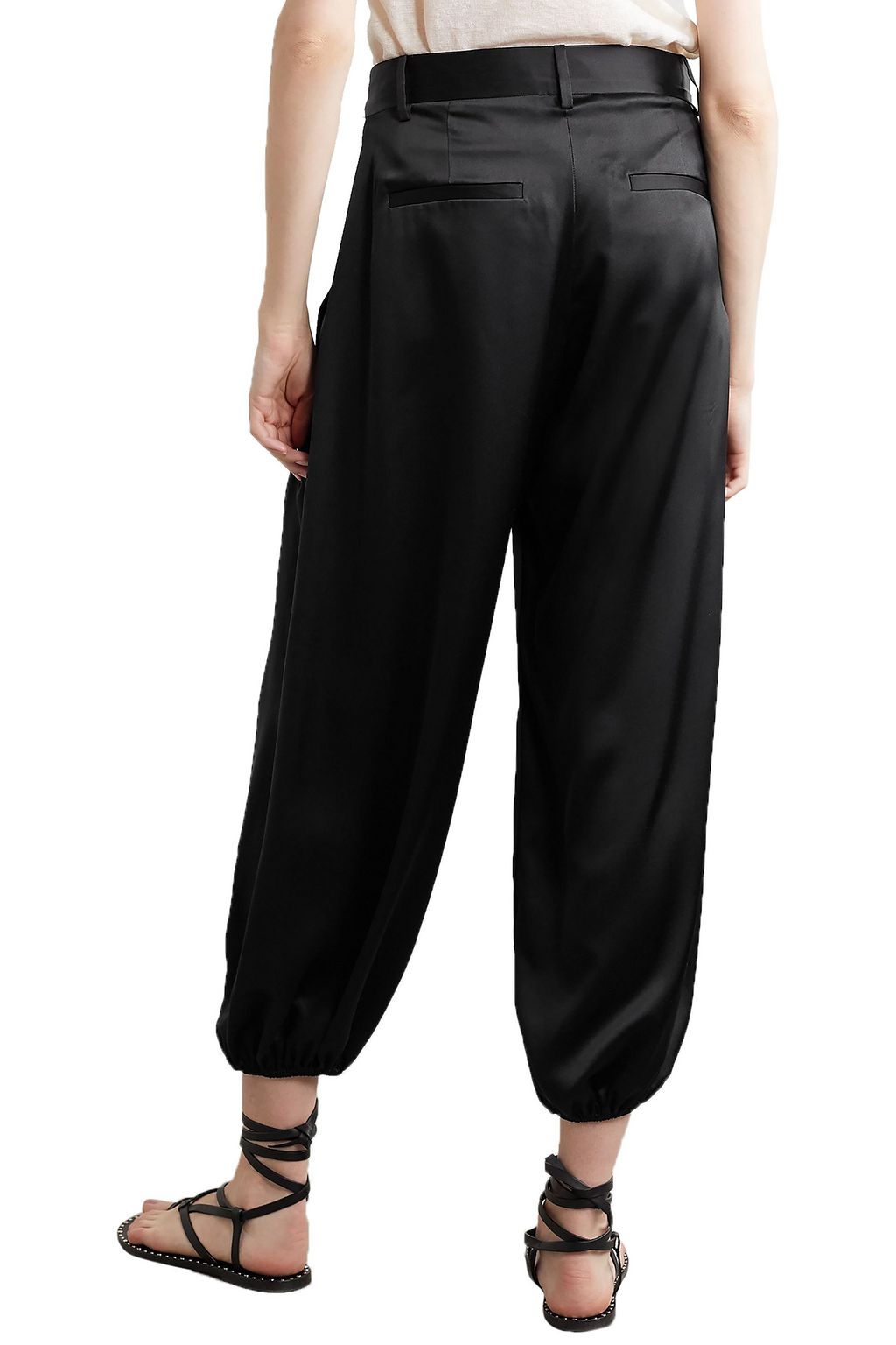NILI LOTAN Lisbon silk-charmeuse tapered pants