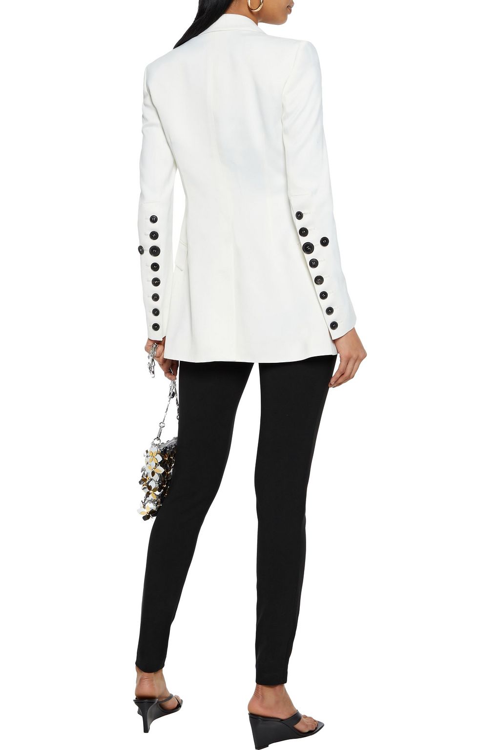 PUCCI Zip-detailed stretch-knit leggings