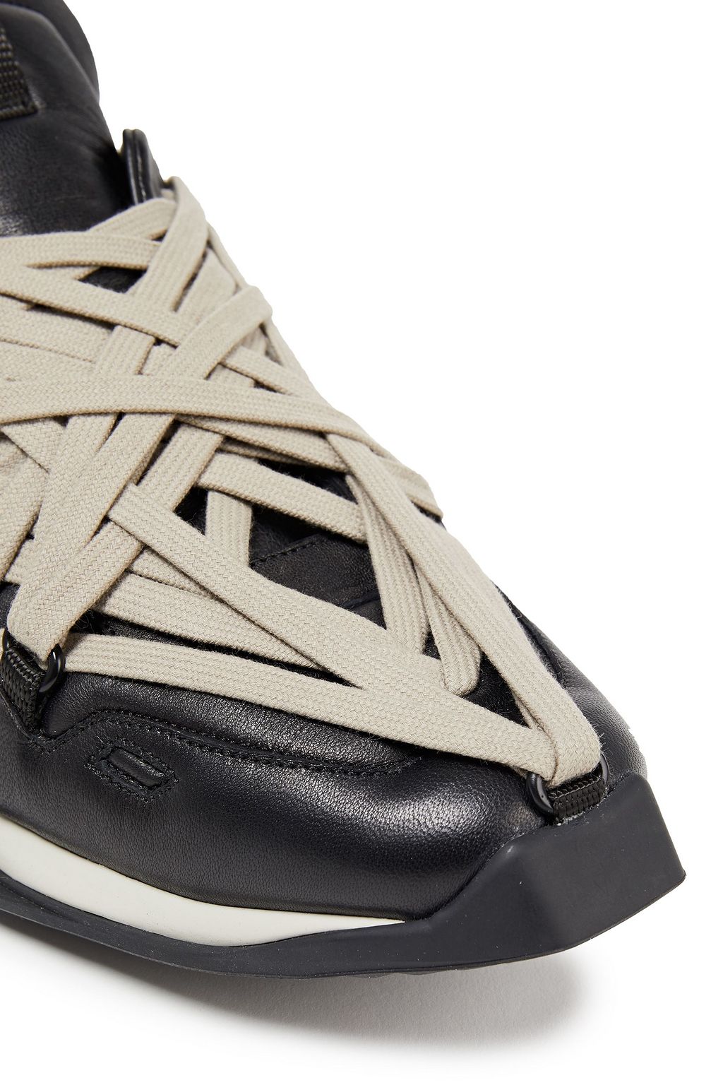 RICK OWENS Leather sneakers