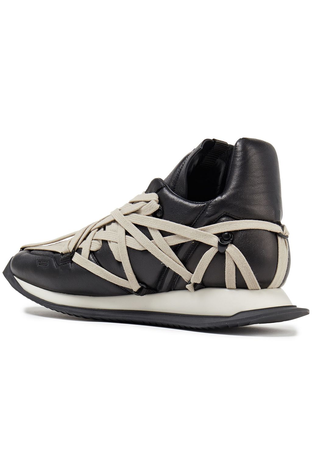 RICK OWENS Leather sneakers