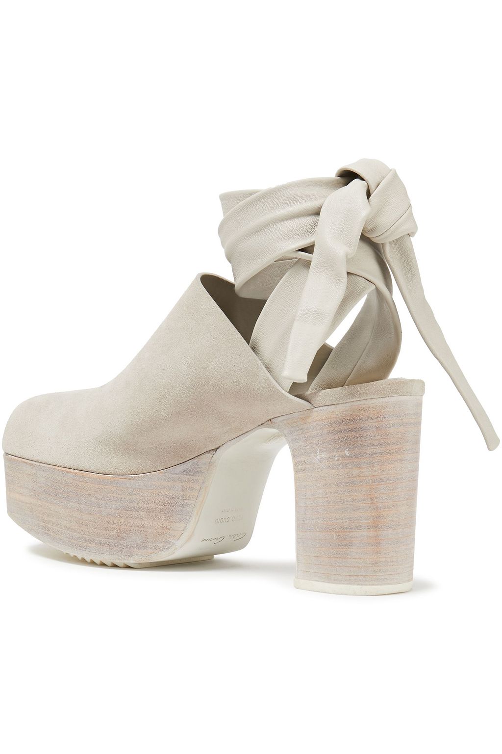 RICK OWENS Leather platform sandals