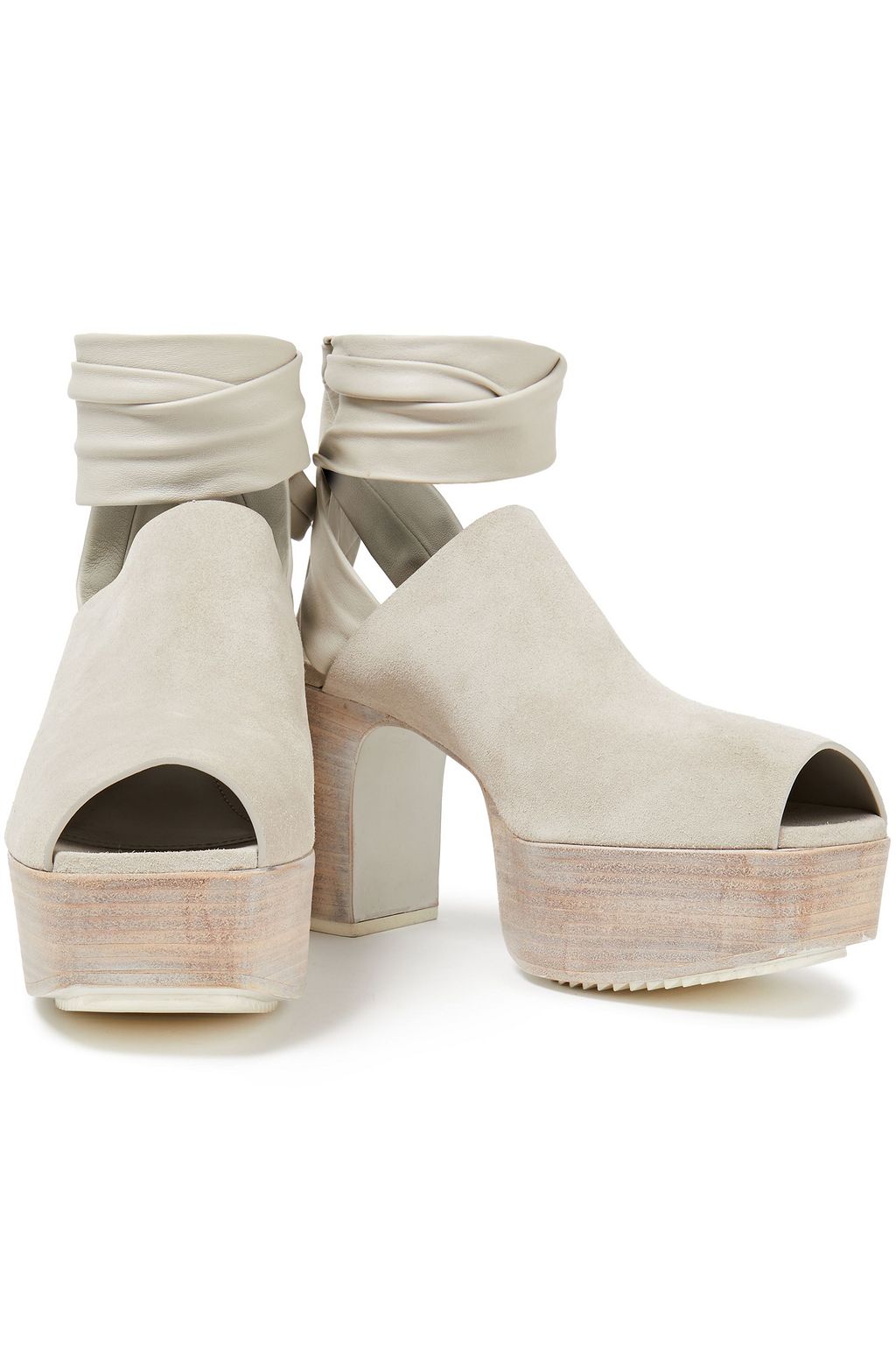 RICK OWENS Leather platform sandals