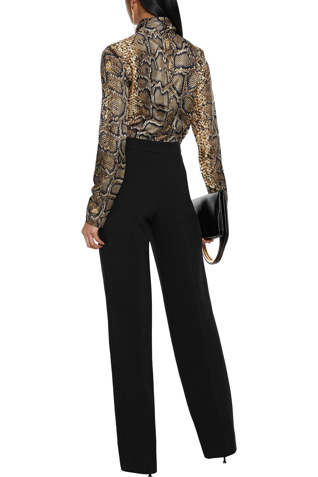 PUCCI Pleated stretch-wool wide-leg pants