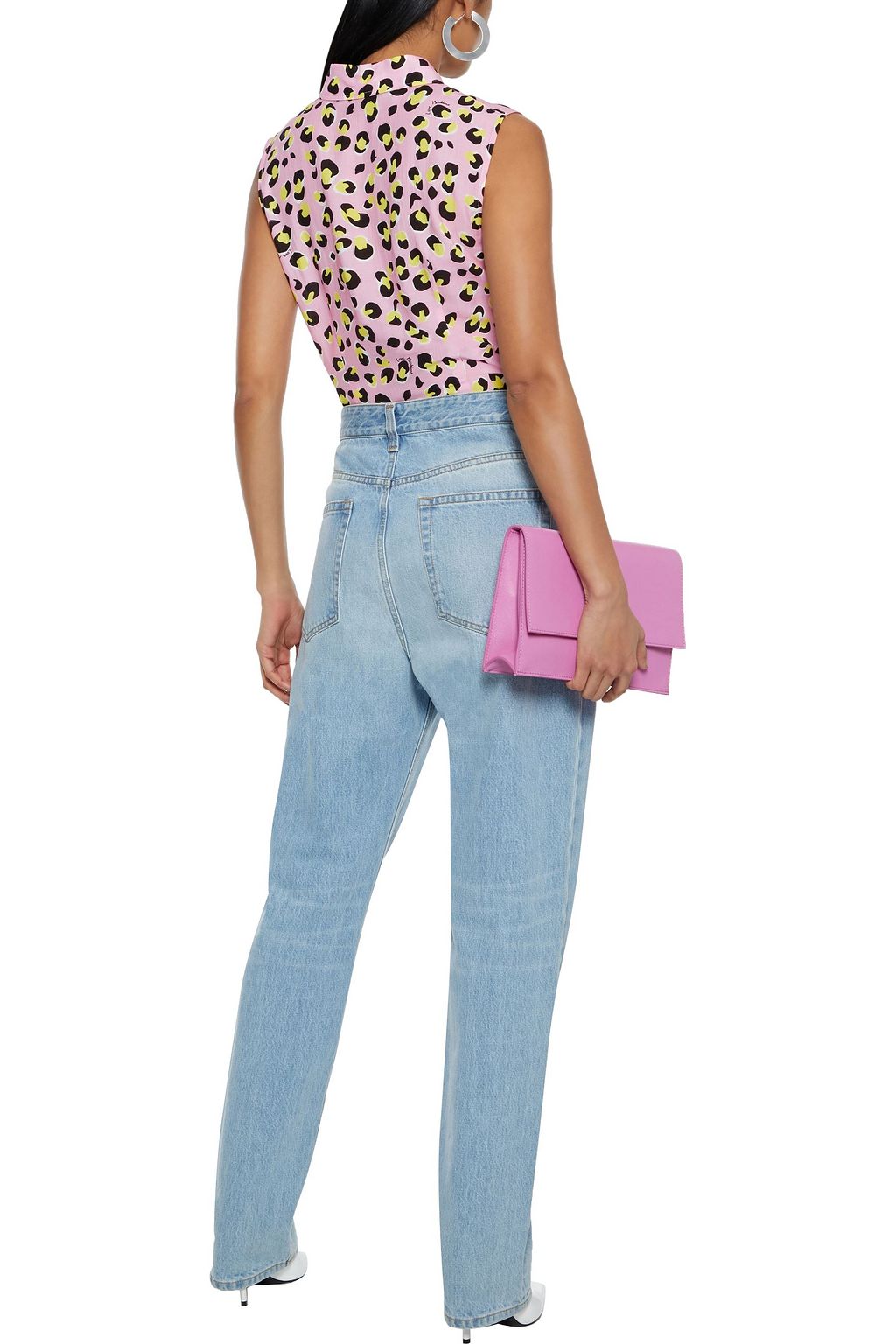 LOVE MOSCHINO Leopard-print woven shirt
