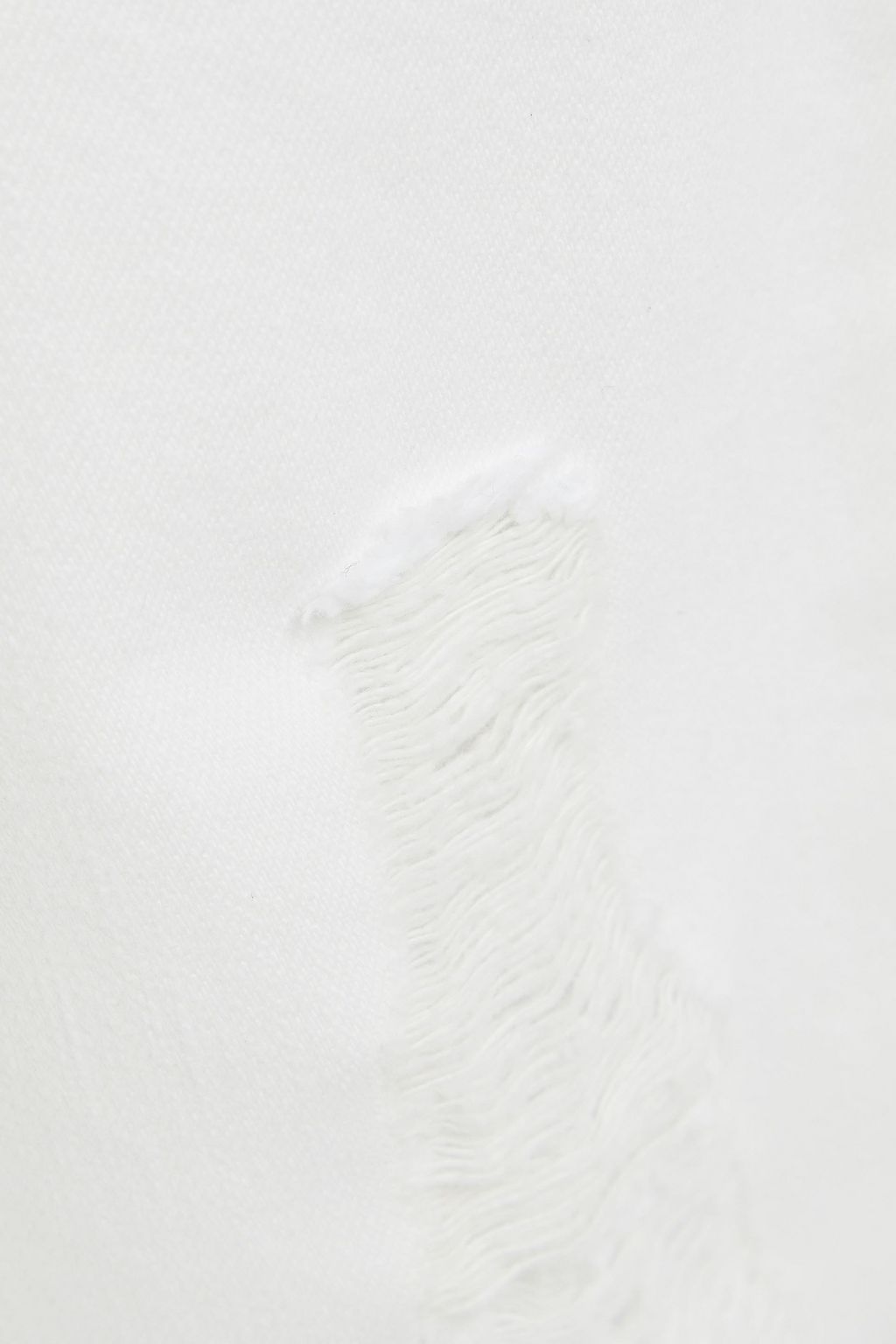 MCQUEEN Cropped distressed boyfriend jeans