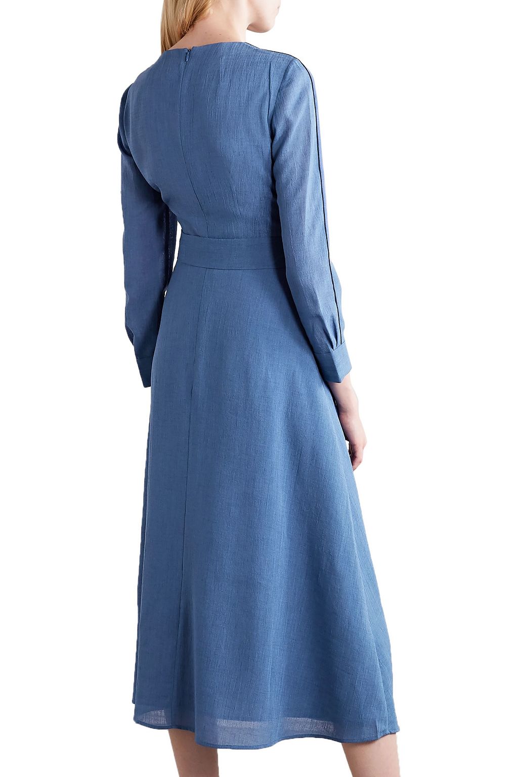 CEFINN Zoe belted voile midi dress