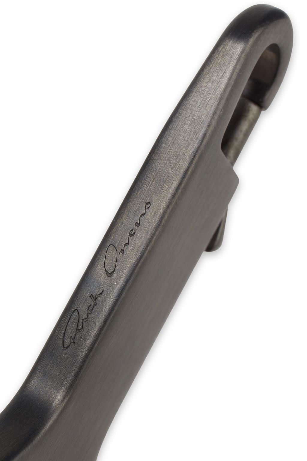 RICK OWENS Gunmetal-tone key chain