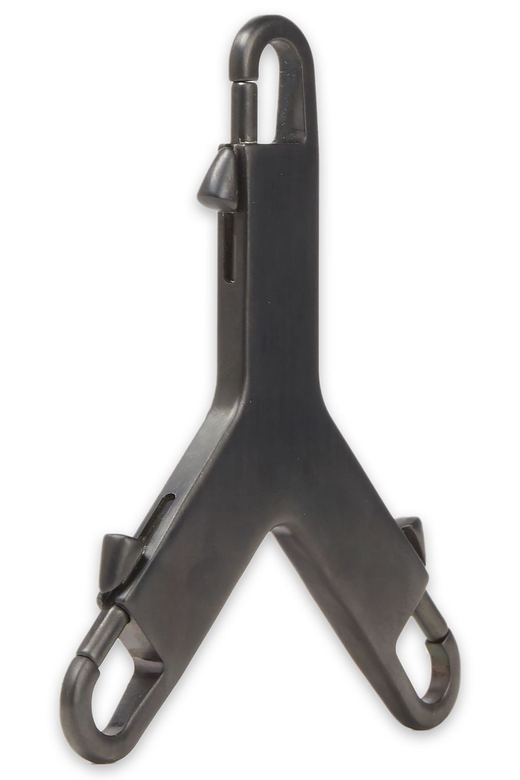 RICK OWENS Gunmetal-tone key chain