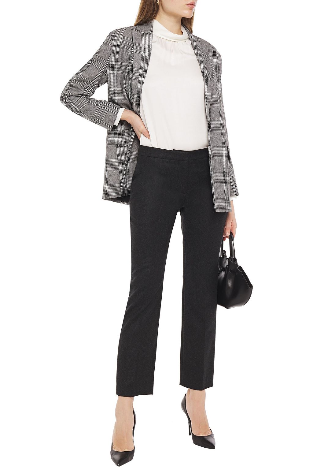 ALEXANDER MCQUEEN Wool-flannel straight-leg pants