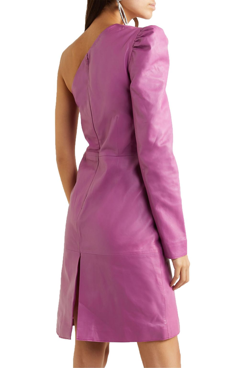 STAND STUDIO + Pernille Teisbaek Kayla one-shoulder leather mini dress