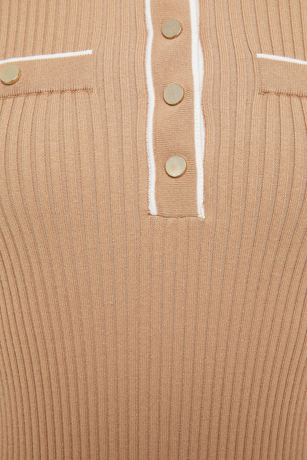 MAJE Ribbed-knit mini dress