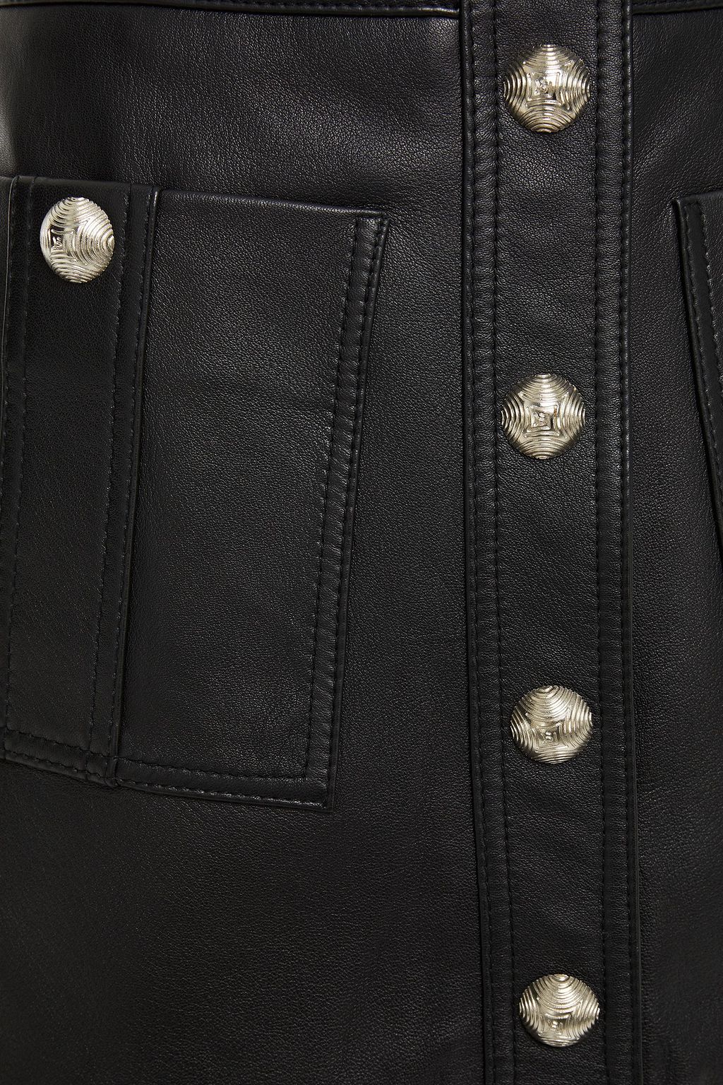 MAJE Leather mini skirt