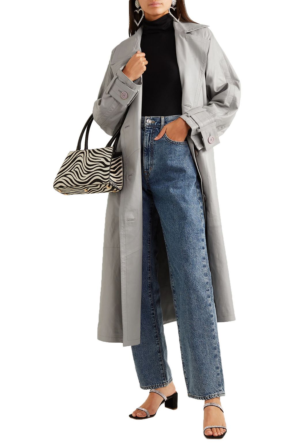STAND STUDIO + Pernille Teisbaek Shelby leather trench coat
