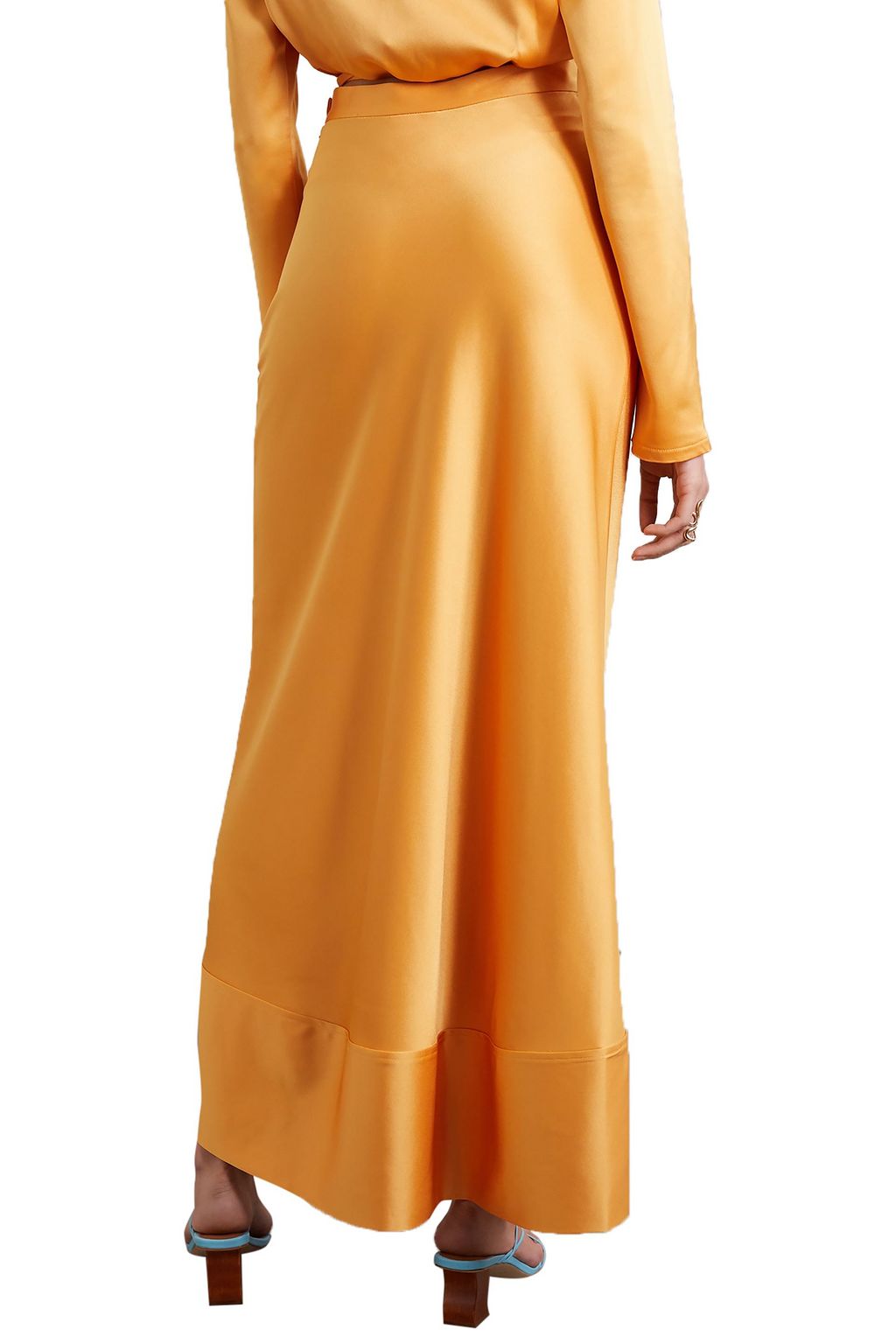 PARIS GEORGIA Isla satin maxi skirt