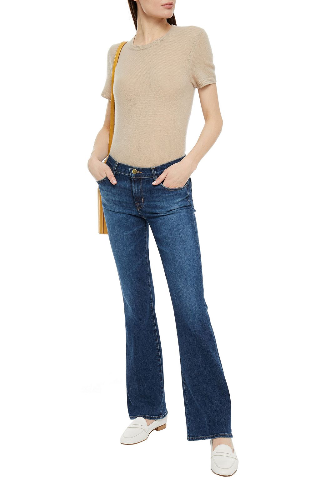 J BRAND Sallie faded mid-rise bootcut jean