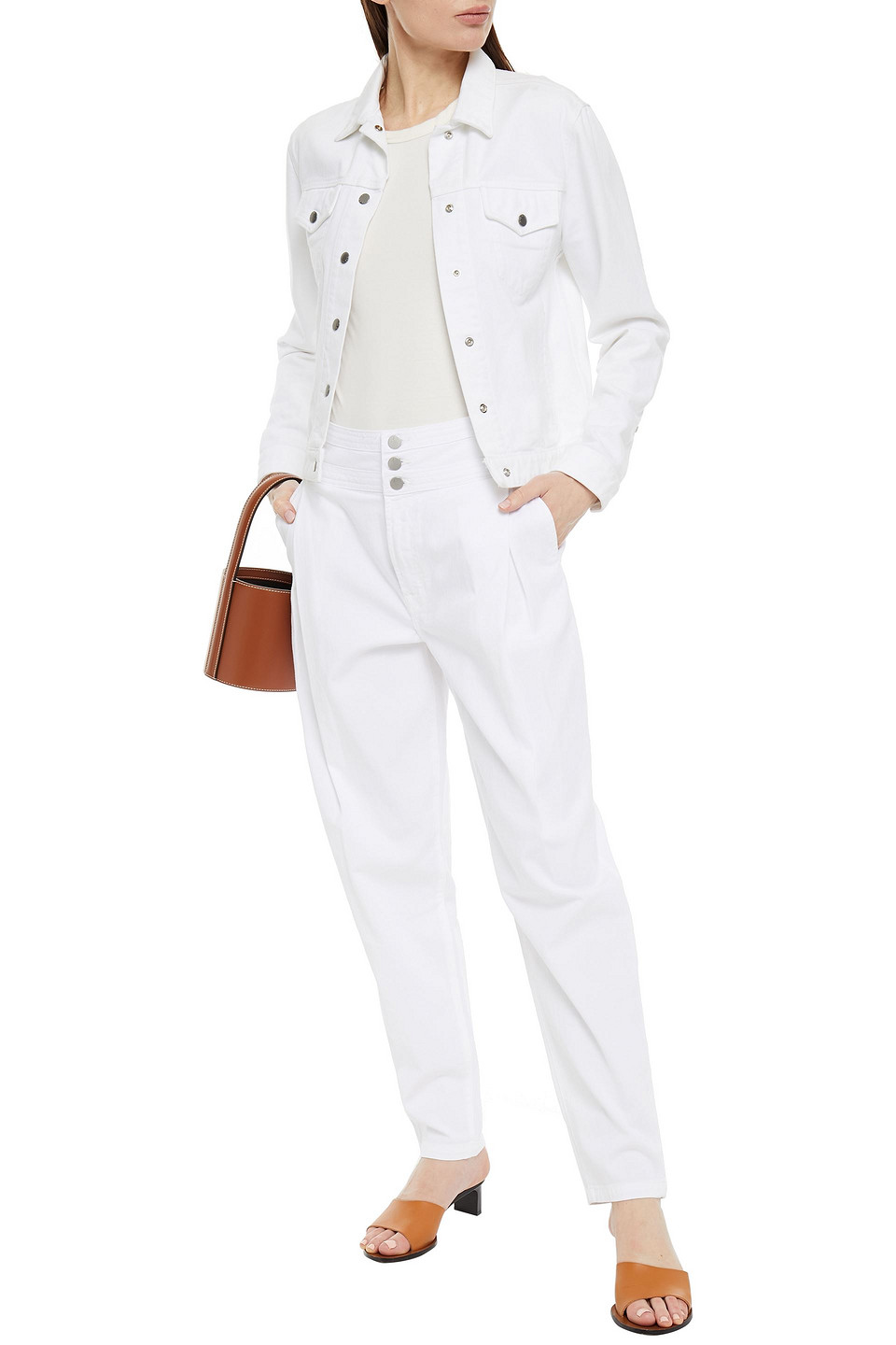 J Brand Carey Cropped Belted High-rise 