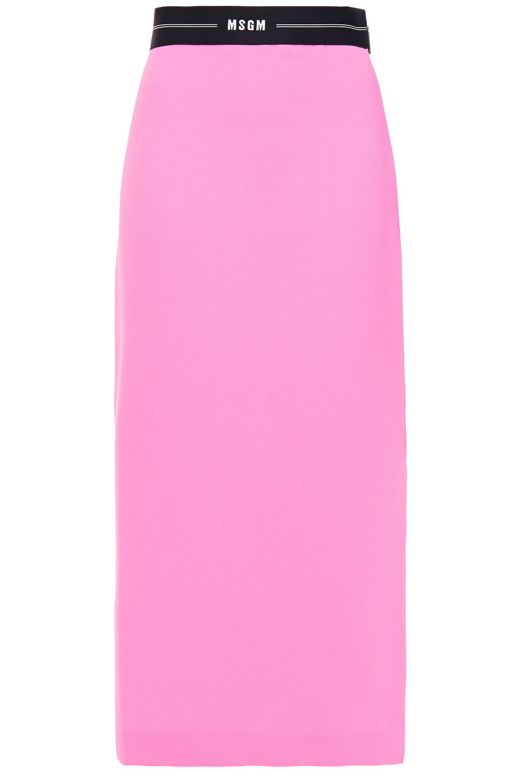 pink jacquard midi skirt