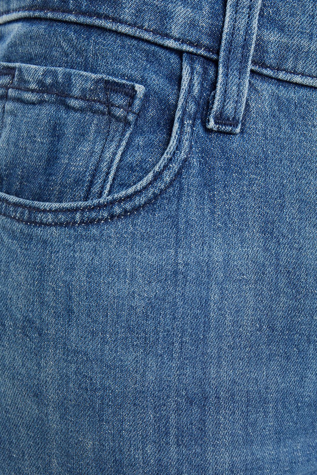 J BRAND Adele faded mid-rise slim-leg jeans