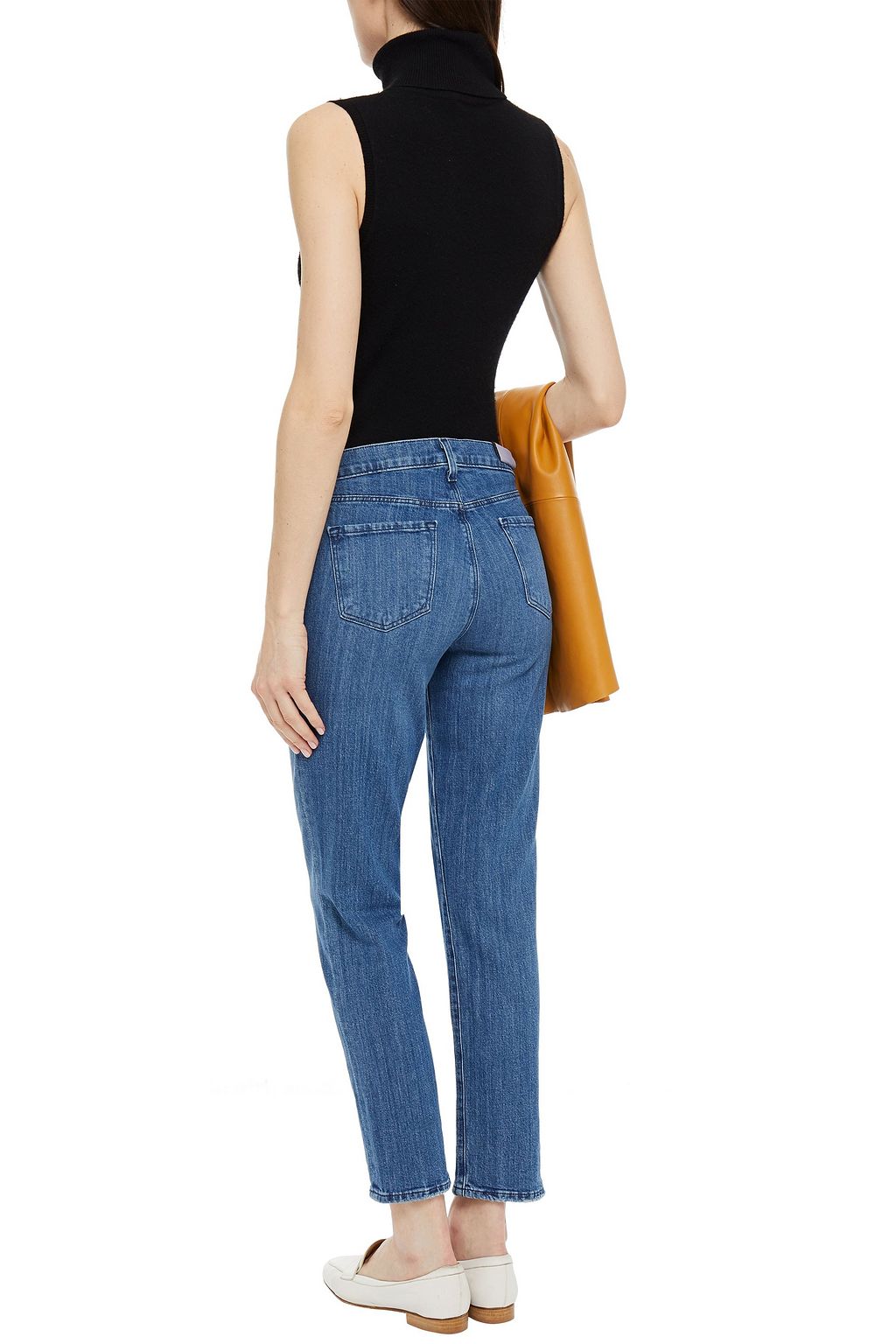 J BRAND Adele faded mid-rise slim-leg jeans