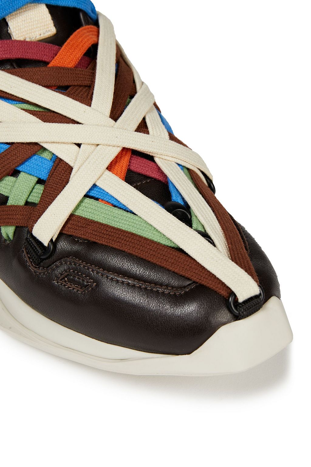 RICK OWENS Leather sneakers