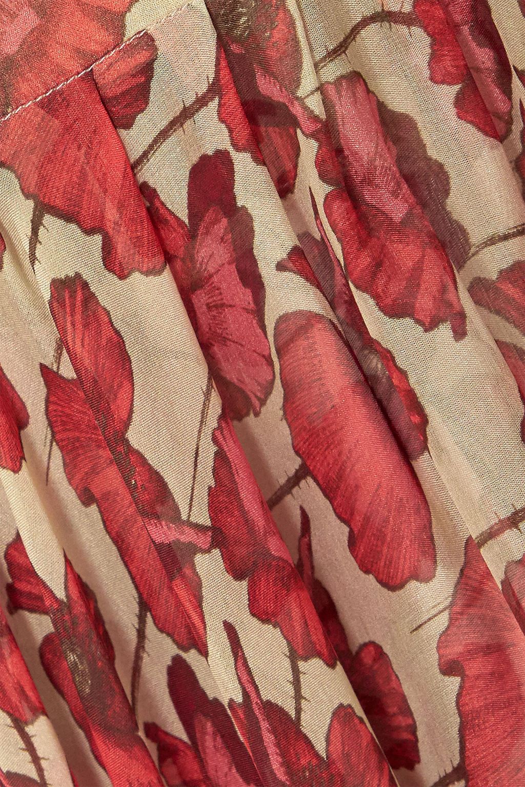 RAQUEL DINIZ Julie floral-print silk-chiffon maxi dress