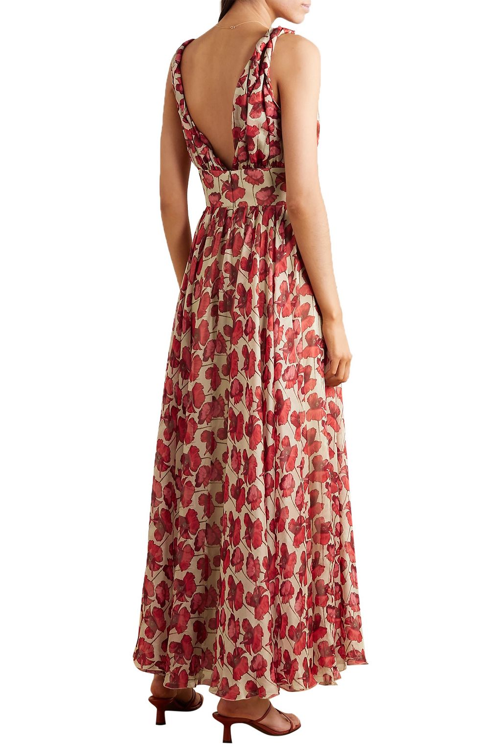 RAQUEL DINIZ Julie floral-print silk-chiffon maxi dress