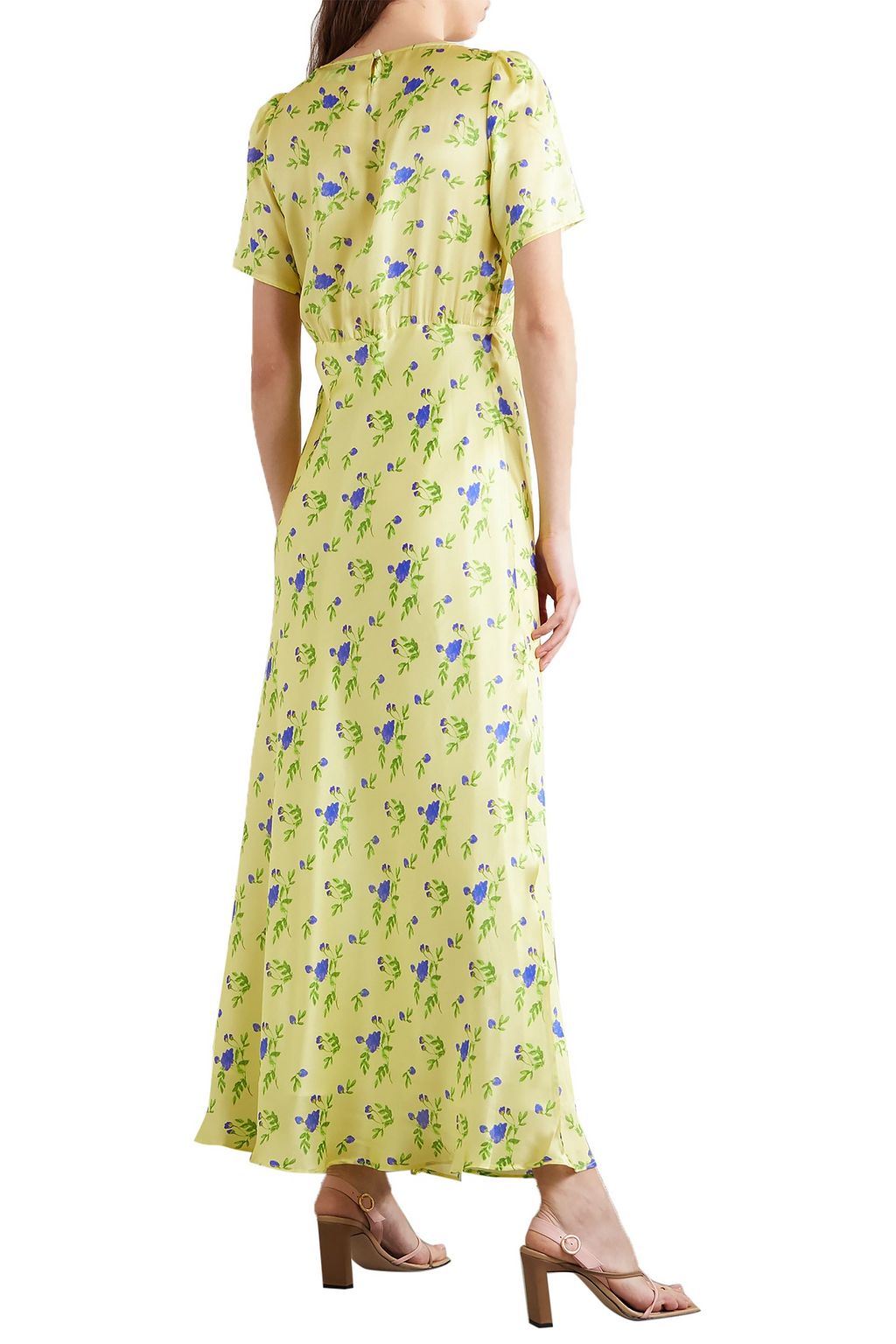 BERNADETTE Jane floral-print silk-satin maxi dress