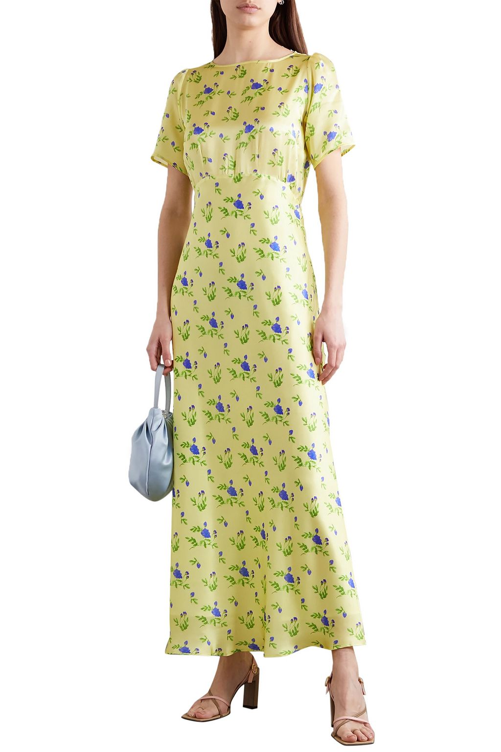 BERNADETTE Jane floral-print silk-satin maxi dress