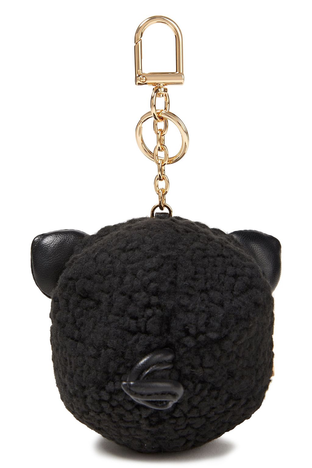 TORY BURCH Faux shearling key chain