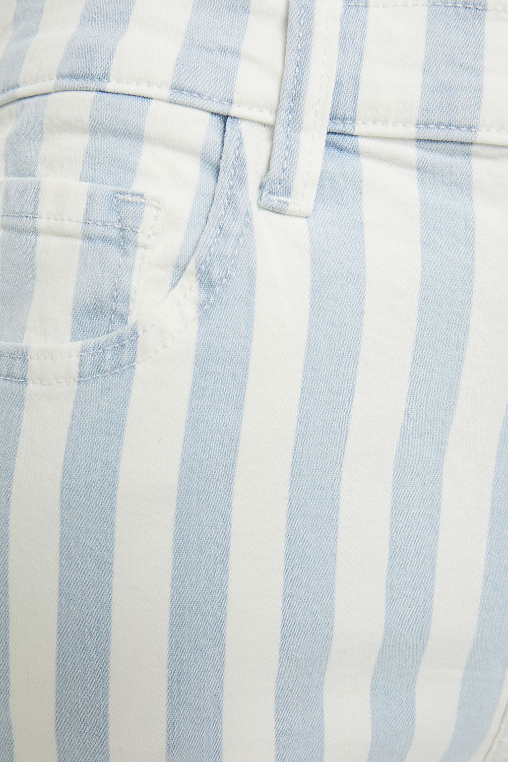 J BRAND Jules striped high-rise straight-leg  jeans