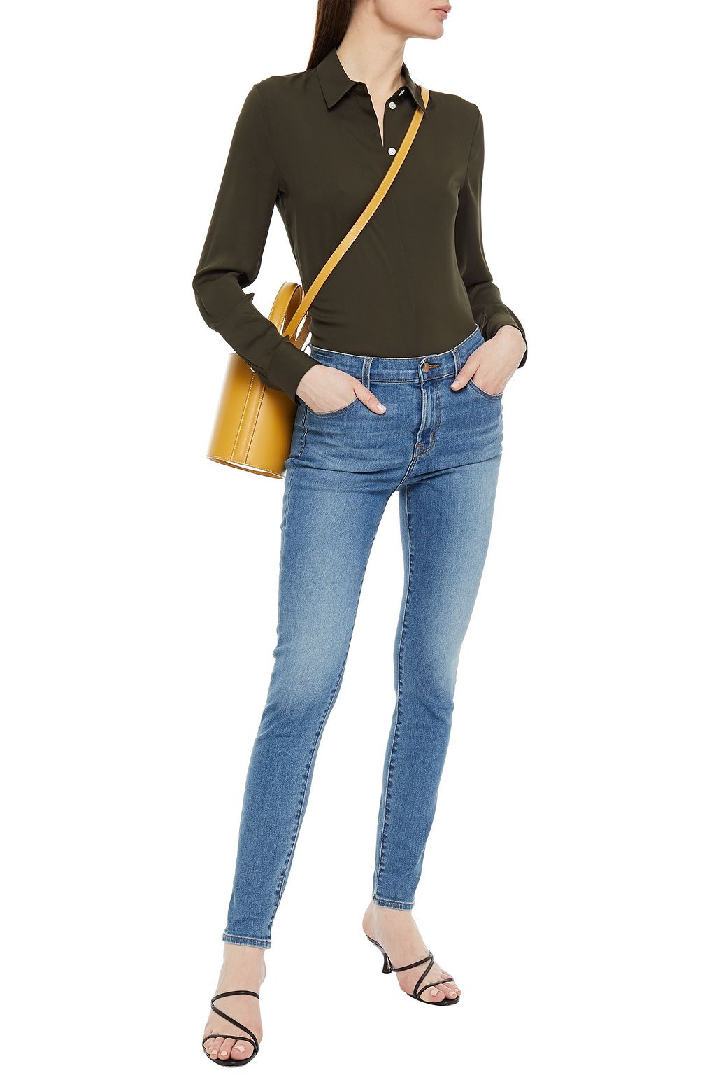 J BRAND Maria hoch sitzende Skinny Jeans