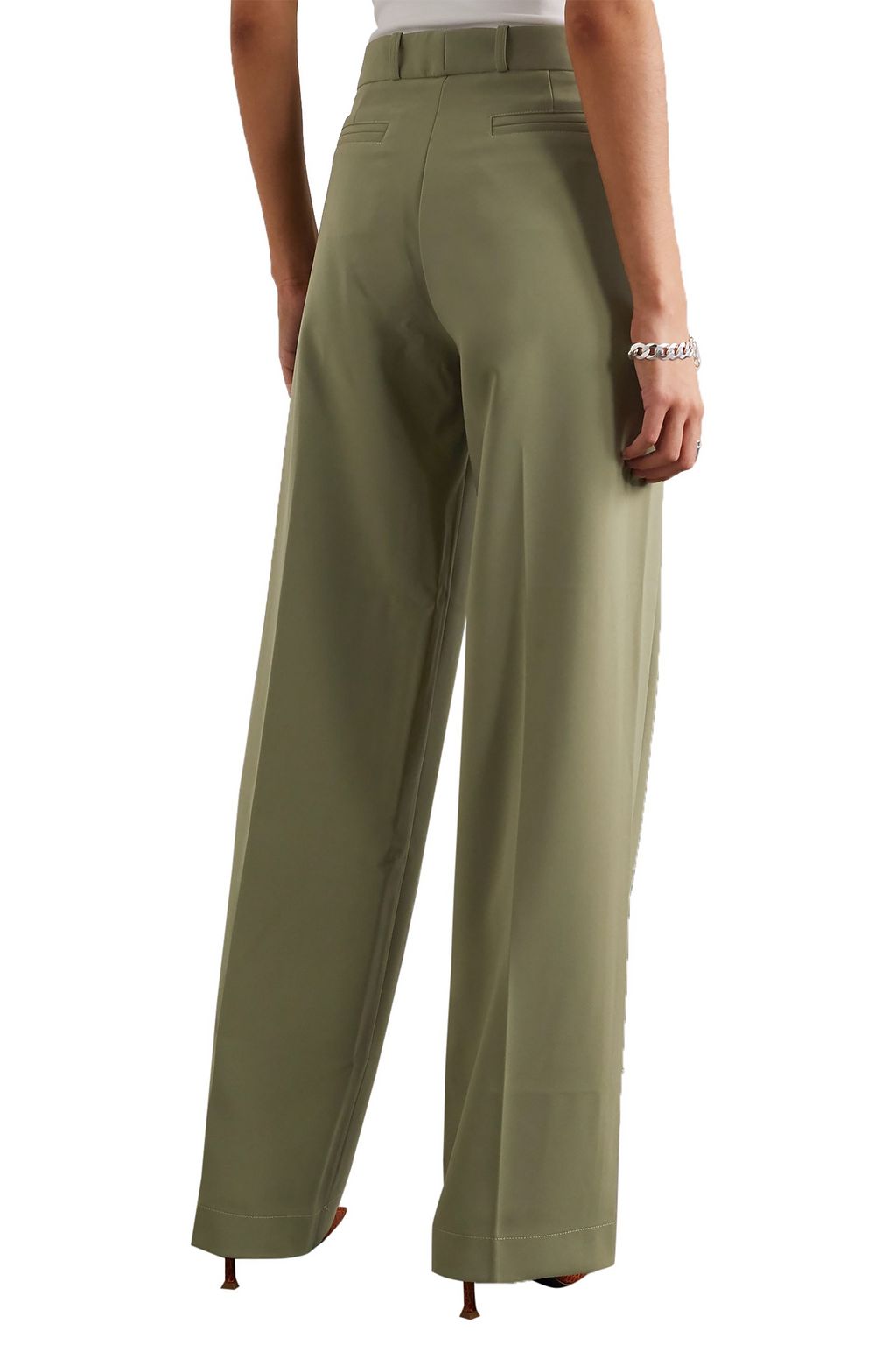 PARIS GEORGIA Basil crepe straight-leg pants