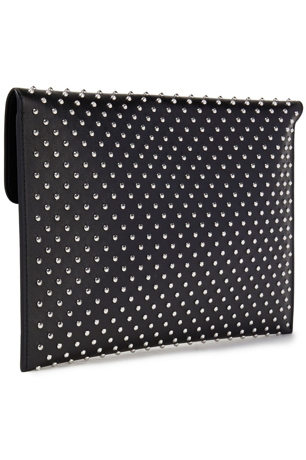 MCQUEEN Skull studded leather clutch