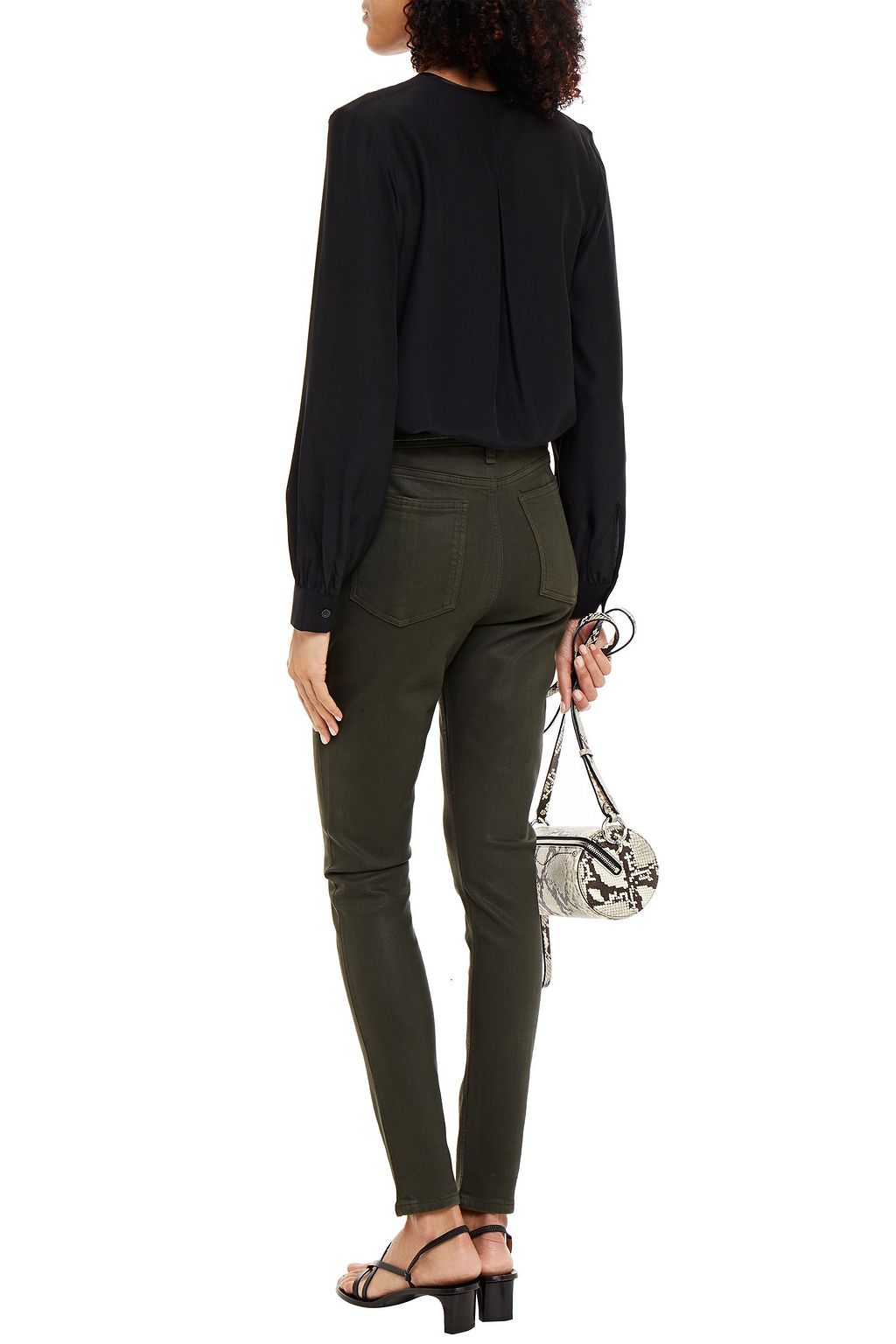 RAG & BONE Nina coated high-rise skinny jeans