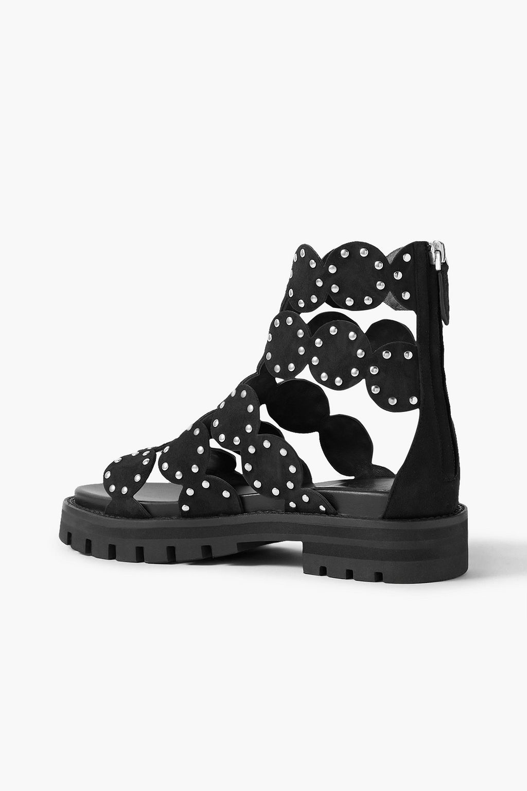 ALAÏA 35 studded suede sandals