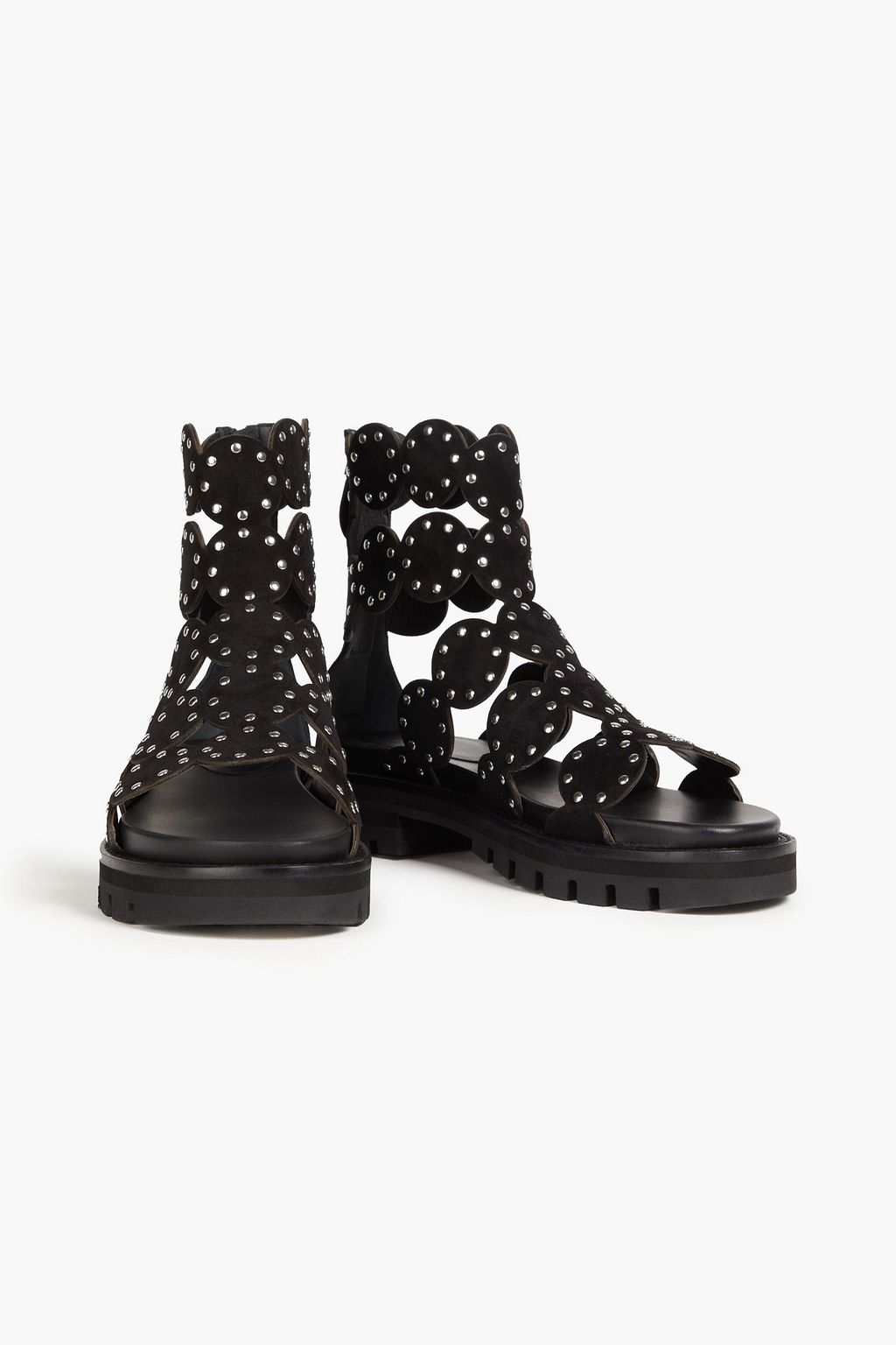 ALAÏA 35 studded suede sandals