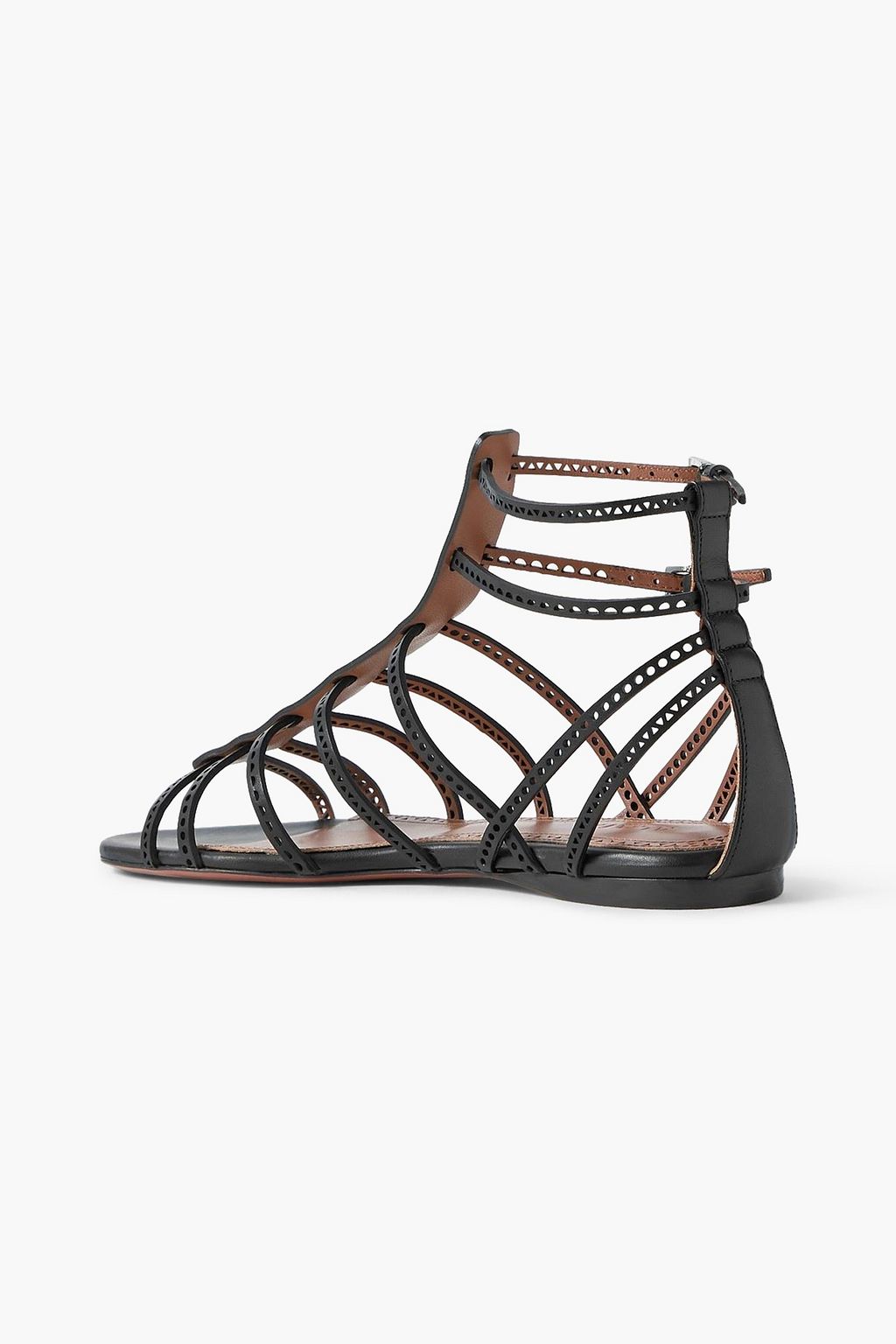 ALAÏA Laser-cut leather sandals