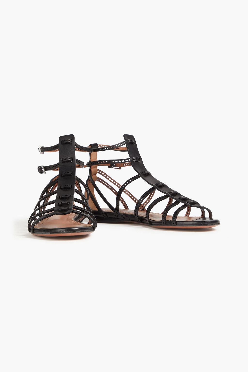 ALAÏA Laser-cut leather sandals