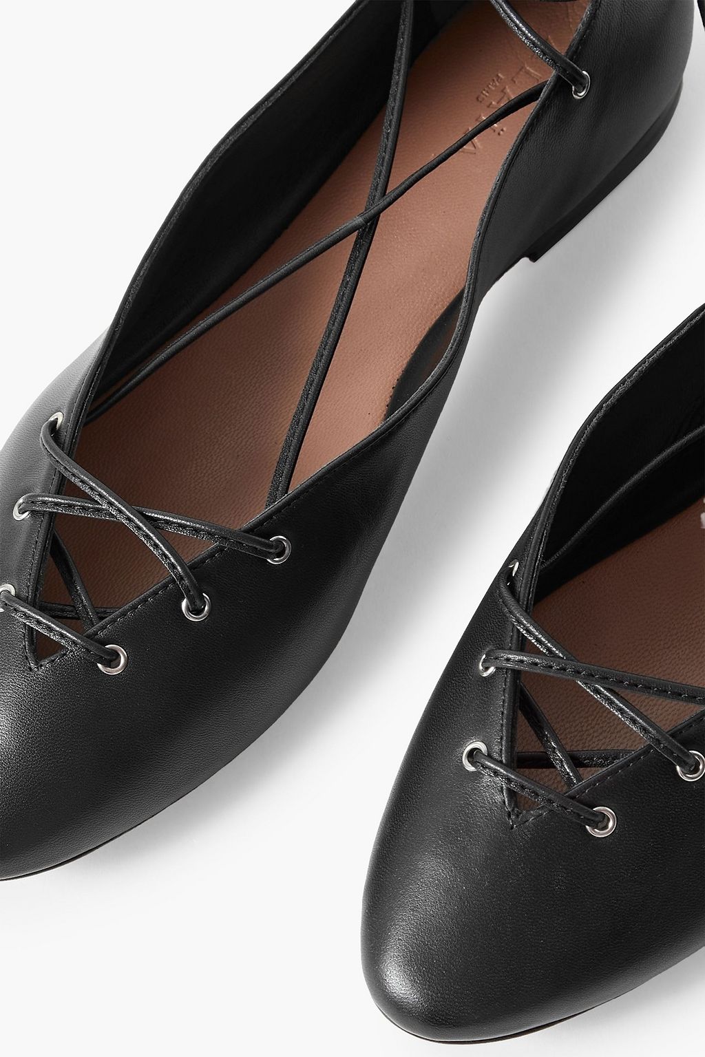 ALAÏA Leather ballet flats