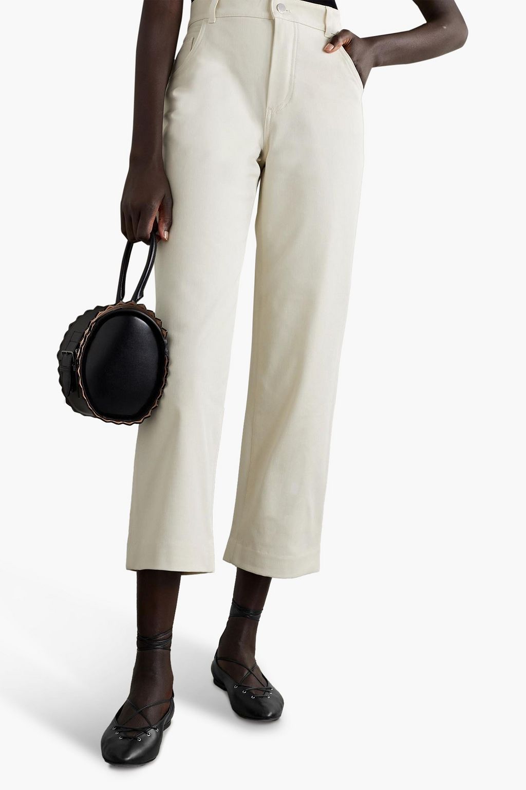 ALAÏA Leather ballet flats